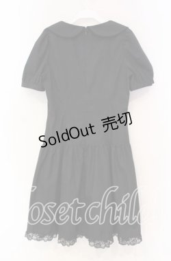 画像4: MIHO MATSUDA / ダブルボタンパフスリーブワンピース  ブラック O-25-11-18-091-GO-OP-IG-OS