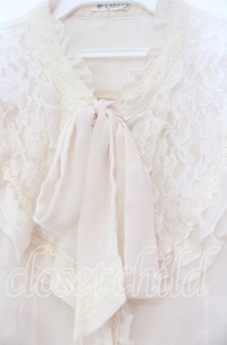 画像2: axes femme / フリルボータイブラウス  アイボリー O-25-11-18-092-AX-BL-IG-OS