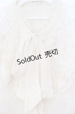 画像2: axes femme / フリルボータイブラウス  アイボリー O-25-11-18-092-AX-BL-IG-OS