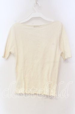 画像3: axes femme POETIQUE / レースアップテレコカットソー  アイボリー O-25-11-18-094-AX-TO-IG-OS