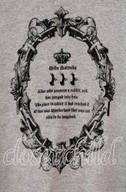 画像2: MIHO MATSUDA / フロッキーカットソー  グレー O-25-11-18-095-GO-TO-IG-OS