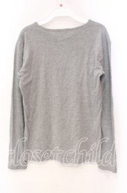 画像3: MIHO MATSUDA / フロッキーカットソー  グレー O-25-11-18-095-GO-TO-IG-OS