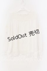 axes femme / デコルテレースシフォンカットソー  オフ O-25-11-18-096-AX-TO-IG-OS