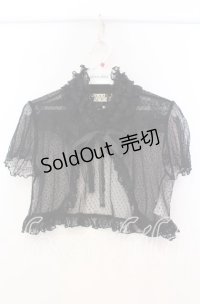 GRAMM / ドットチュールボレロ  ブラック O-25-11-18-098-HN-TO-IG-OS