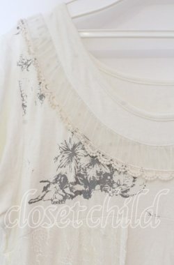 画像2: GRAMM / ドールプリント半袖ワンピース  アイボリー O-25-11-18-101-HN-OP-IG-OS