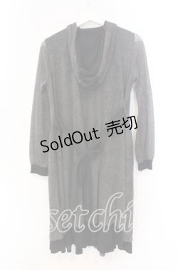 画像4: GRAMM / ロングフードカーディガン  グレー O-25-11-18-102-HN-TO-IG-OS