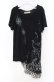 画像1: GRAMM / アシンメトリーTシャツ  ブラック O-25-11-18-104-HN-TO-IG-OS (1)