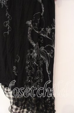 画像3: GRAMM / アシンメトリーTシャツ  ブラック O-25-11-18-104-HN-TO-IG-OS