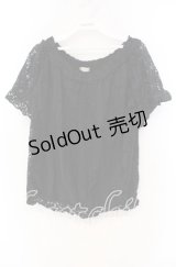 axes femme / 総レーストップス  クロ O-25-11-18-105-AX-TO-IG-OS