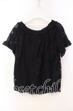 画像3: axes femme / 総レーストップス  クロ O-25-11-18-105-AX-TO-IG-OS