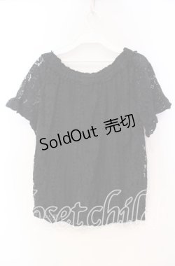 画像3: axes femme / 総レーストップス  クロ O-25-11-18-105-AX-TO-IG-OS