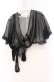 画像3: GRAMM / シースルーボレロ  ブラック×オフホワイト O-25-11-18-106-HN-TO-IG-OS (3)