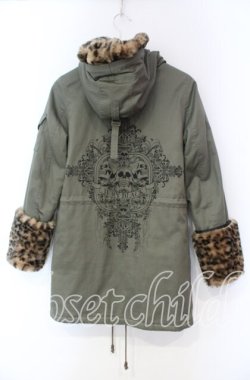 画像3: JURY BLACK / レオパードボアミリタリーコート 1 カーキ O-25-11-18-107-GL-CO-YM-OS