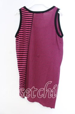 画像2: JURY BLACK / クレイジーボーダータンクトップ 1 ピンク O-25-11-18-112-GL-TO-YM-OS