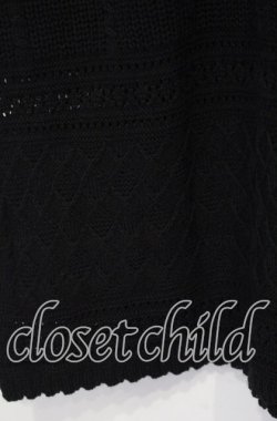 画像3: axes femme / チャイナ釦ロングニットジレ F クロ O-25-11-18-013-AX-TO-OW-OS