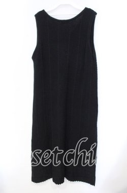 画像4: axes femme / チャイナ釦ロングニットジレ F クロ O-25-11-18-013-AX-TO-OW-OS