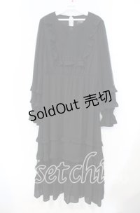 axes femme NOSTALGIE / レース切り替えロングワンピース F クロ O-25-11-18-014-AX-OP-OW-OS