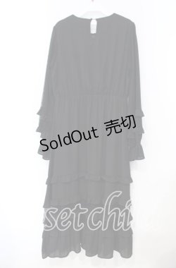 画像3: axes femme NOSTALGIE / レース切り替えロングワンピース F クロ O-25-11-18-014-AX-OP-OW-OS