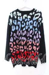 BACKSTAGE PASS / PANTHERA-RAINBOW(パンセラ－レインボー)ニットソー F ブラックｘマルチ O-25-11-18-015-PU-TO-YM-OS