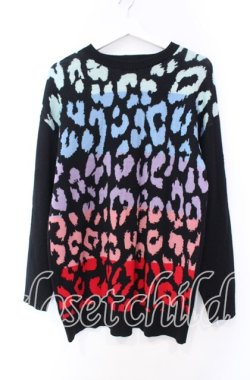 画像1: BACKSTAGE PASS / PANTHERA-RAINBOW(パンセラ－レインボー)ニットソー F ブラックｘマルチ O-25-11-18-015-PU-TO-YM-OS