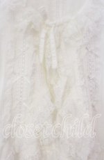 画像2: PINK HOUSE / レース使いボレロ風ブラウス  シロ O-25-11-18-018-LO-BL-OW-OS (2)