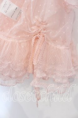 画像3: PINK HOUSE / ドットチュールオーバーブラウス【お直しあり】  ピンク O-25-11-18-019-LO-BL-OW-OS