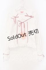 BABY,THE STARS SHINE BRIGHT / 小さな子猫の魔女さんブラウス  オフ白×えんじ O-25-11-18-023-BA-BL-OW-OS