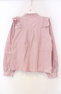 画像3: axes femme POETIQUE / 配色ピコレースボウタイブラウス M ピンク O-25-11-18-024-AX-BL-OW-OS