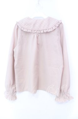 画像3: axes femme POETIQUE / ハートチュールビッグ襟ブラウス M ピンク O-25-11-18-027-AX-BL-OW-OS