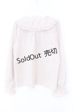 画像3: axes femme POETIQUE / ハートチュールビッグ襟ブラウス M ピンク O-25-11-18-027-AX-BL-OW-OS