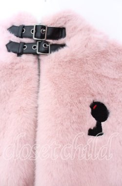 画像2: NIBBLE POISON / 『グルーミー』ファーブルゾン M ピンク O-25-11-18-028-PU-JA-OW-OS