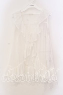 画像1: axes femme / ミドル丈ドットチュールガウン F  O-25-11-18-029-AX-TO-OW-OS