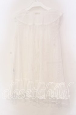 画像3: axes femme / ミドル丈ドットチュールガウン F  O-25-11-18-029-AX-TO-OW-OS