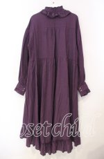 画像3: 【SALE】NIBBLE POISON / ガーゼフリルシャツワンピース M パープル O-25-11-18-030-PU-OP-OW-ZT256 (3)