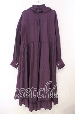 画像3: NIBBLE POISON / ガーゼフリルシャツワンピース M パープル O-25-11-18-030-PU-OP-OW-OS