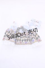 BABY,THE STARS SHINE BRIGHT / Alice in the Crystal Palace柄くみゃちゃんジャンパースカート  サックス O-25-11-20-1001-BA-ZA-OW-OS