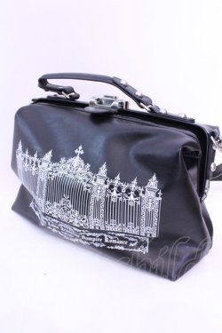 画像1: Moi-meme-Moitie / アイアンゲート2wayボストンバッグ  ブラック×ホワイト O-25-11-20-1037-MO-BG-IG-OS