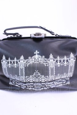 画像2: Moi-meme-Moitie / アイアンゲート2wayボストンバッグ  ブラック×ホワイト O-25-11-20-1037-MO-BG-IG-OS