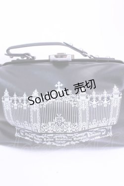 画像2: Moi-meme-Moitie / アイアンゲート2wayボストンバッグ  ブラック×ホワイト O-25-11-20-1037-MO-BG-IG-OS