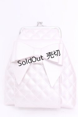 画像1: Fickle Bebe / キルティングリボンポーチ  ピンク O-25-11-20-1040-LO-BG-OW-OS