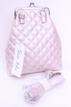 画像2: Fickle Bebe / キルティングリボンポーチ  ピンク O-25-11-20-1040-LO-BG-OW-OS