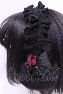 画像2: axes femme / ヘッドドレス風イヤーマフ  クロ O-25-11-20-1042-AX-ZA-OW-OS