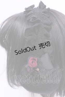 画像2: axes femme / ヘッドドレス風イヤーマフ  クロ O-25-11-20-1042-AX-ZA-OW-OS