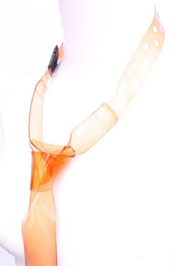 画像2: KAORUOKA / 世界一透明なネクタイ「エウレカ」  タンジェリン（オレンジ） O-25-11-20-1006-LO-ZA-OW-OS