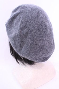 画像2: INGEBORG / アンゴラキャップ  グレー O-25-11-20-1044-LO-AC-IG-OS