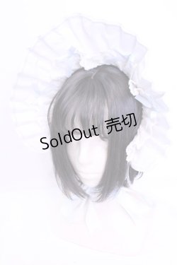 画像1: 小能熊 / Laura Doll ボンネット  シロ×サックス O-25-11-20-1045-LO-AC-IG-ZT305