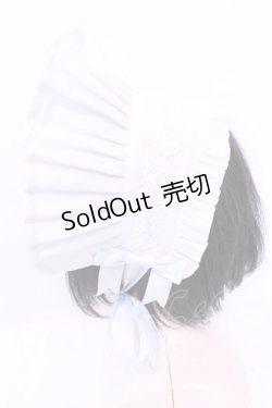 画像3: 小能熊 / Laura Doll ボンネット  シロ×サックス O-25-11-20-1045-LO-AC-IG-ZT305