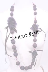 INGEBORG / ニットネックレス  パープル O-25-11-20-1046-LO-AC-IG-OS