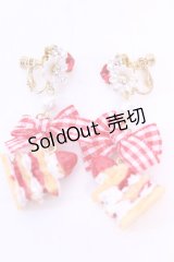 Cherie / ミルフィーユイヤリング  アカ系 O-25-11-20-1049-LO-AC-OW-OS