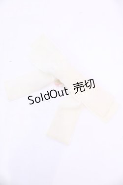 画像1: LIZ LISA / ベロアリボンバレッタ  アイボリー O-25-11-20-1050-LO-AC-OW-OS